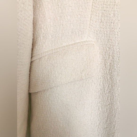 ZARA ECRU STRUCTURED COAT WITH GOLDEN BUTTONS - Picture 14 of 15